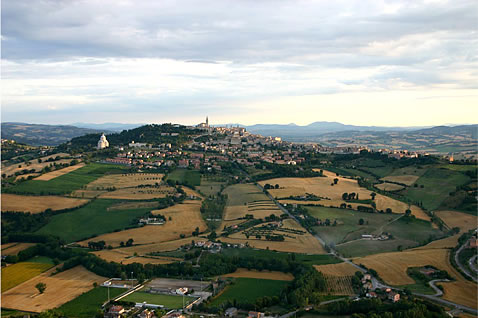 land from balloon